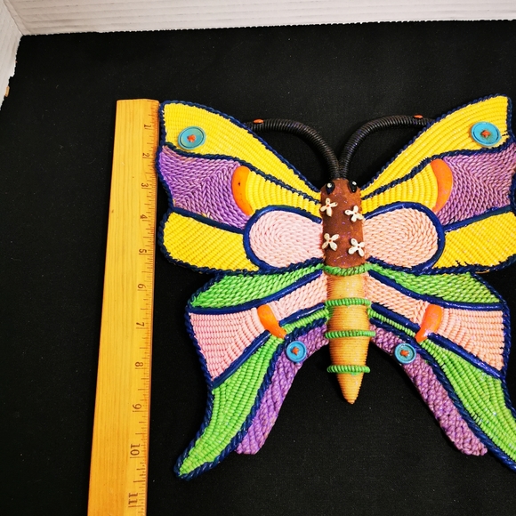 Colourful Resin Glittery Butterfly Wall Hanging Decorative - Picture 16 of 17